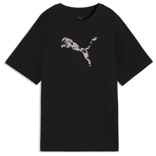 Puma Γυναικεία κοντομάνικη μπλούζα Essentials Graphics Animal Relaxed Tee